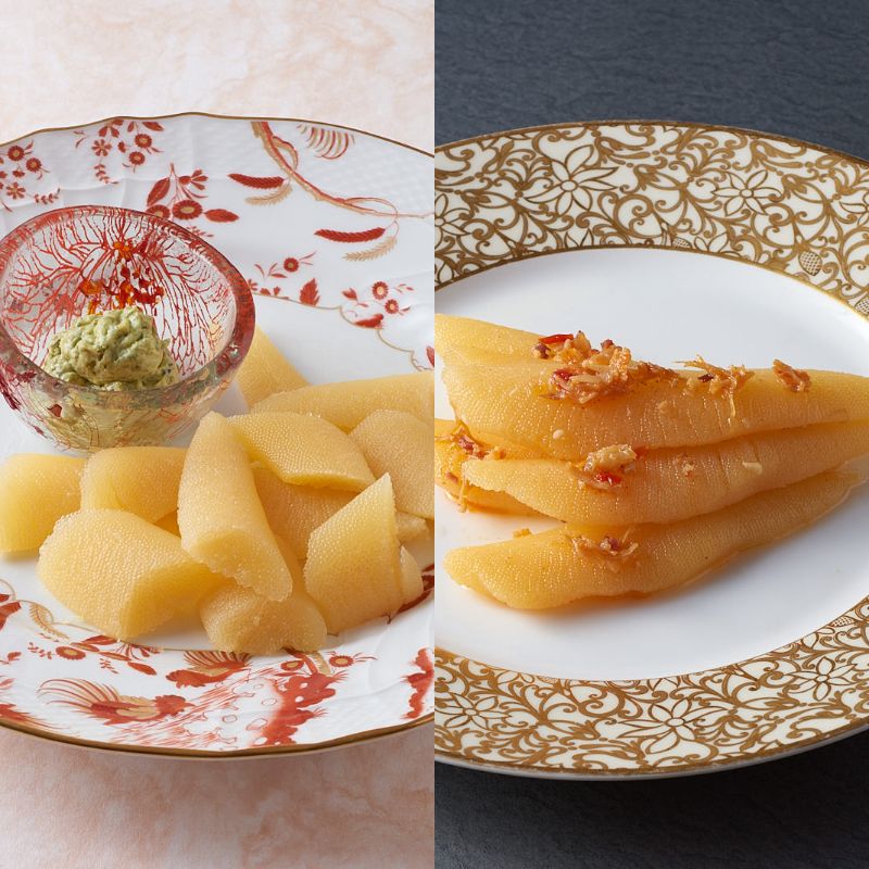 巨匠との共演　名店シリーズ　スモーク風数の子　特製バジルマヨネーズ添え100g　北海道のホタテの旨みいっぱい黄金XO醤数の子100g F21H-467