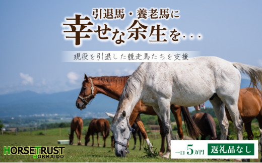 【引退競走馬 余生支援】北海道 岩内町 ホーストラスト北海道支援 5万円コース 引退馬 F21H-558 5万円