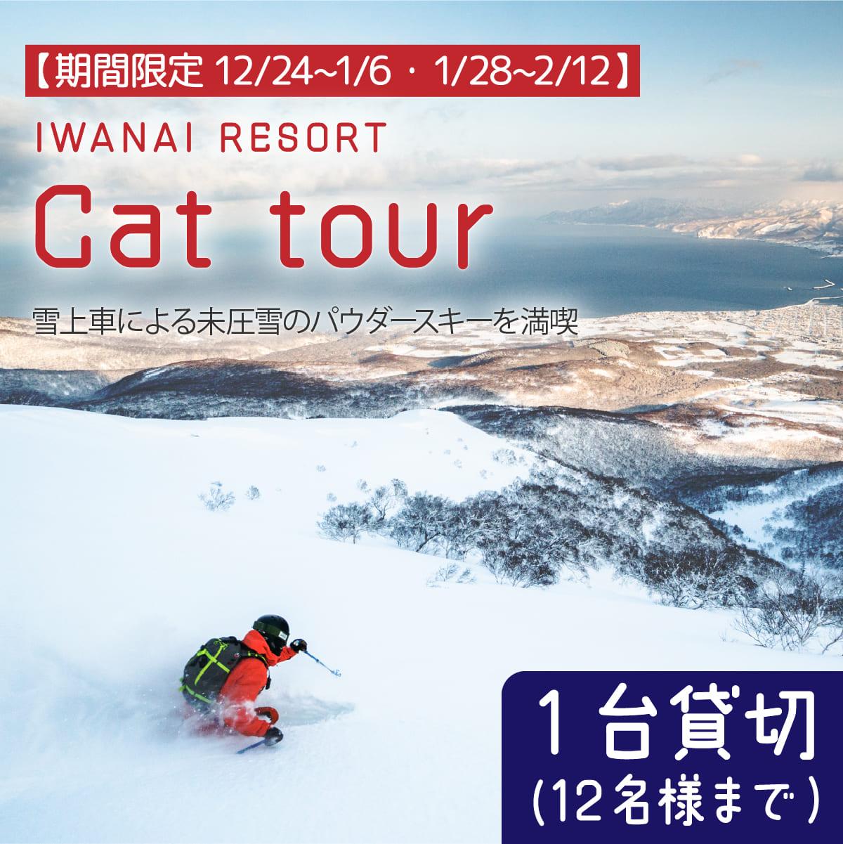 [期間限定12/24~1/6・1/28~2/12]IWANAI RESORT[Cat tour]1台貸切(12名様まで) F21H-358