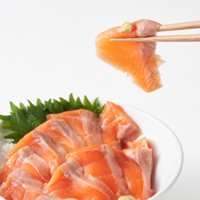 北海道とまりカブトサーモン　トリムE1本(約500g)【配送不可地域：離島】