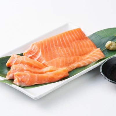 北海道とまりカブトサーモン　トリムE1本(約500g)【配送不可地域：離島】