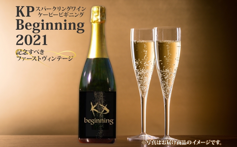 【北海道産ワイン】 限定スパークリングワイン KP”Beginning" 750ml×1本 仁木町産ナイアガラ100%使用 ワイン 白 辛口 スパークリング