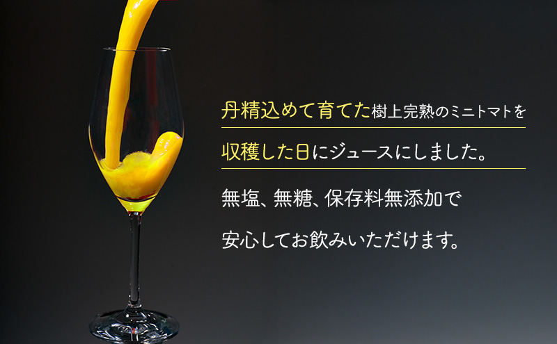 北海道 仁木町産 高糖度 ミニトマトジュース 1L×12本 [エコスイートレモン(新品種)] 無塩・無糖・保存料無添加 栽培期間中農薬・化学肥料・除草剤不使用【2025年産】 [Farm Watanabe]