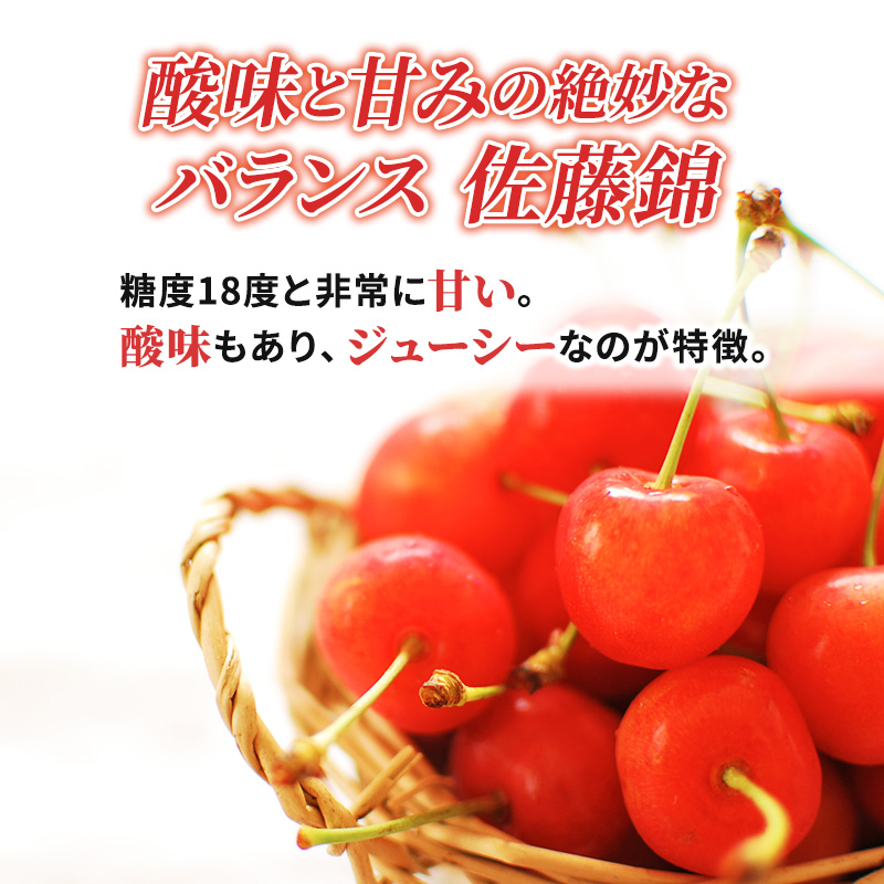 先行受付 さくらんぼ 佐藤錦 800g（200g×4）M-Lサイズ混合 サクランボ チェリー フルーツ 果物 果物類 北海道 仁木町 仁木 [大塚農園]