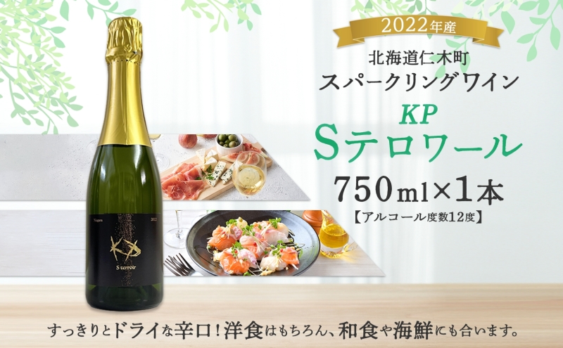 北海道産 スパークリング ワイン 750ml 1本 KPワイン Sテロワール ぶどう ナイアガラ 葡萄 ブドウ 白ワイン 辛口 酒 お酒 贈答 贈り物 お祝い ギフト 記念日 送料無料