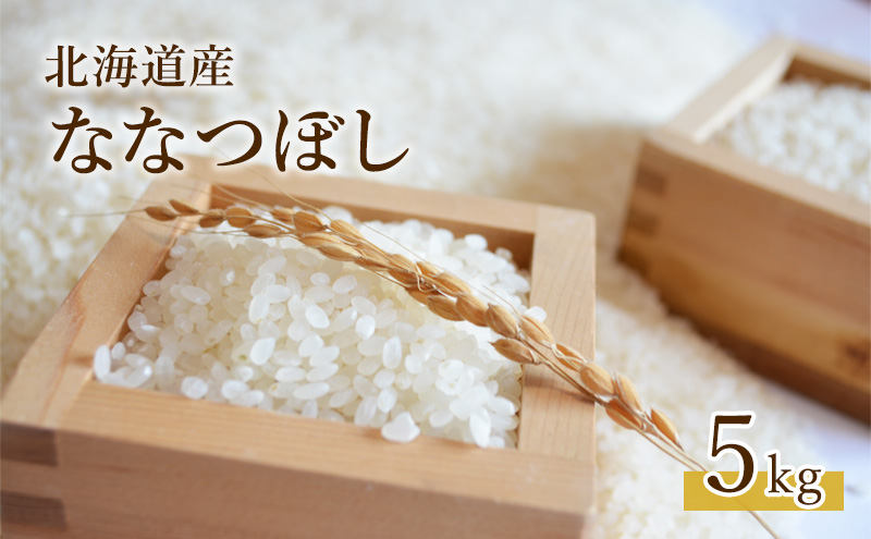 北海道 仁木町産 ななつぼし（精米）5kg お米 米 ご飯 ごはん こめ コメ 精米 白米 弁当 おにぎり[峠のふもと紅果園]