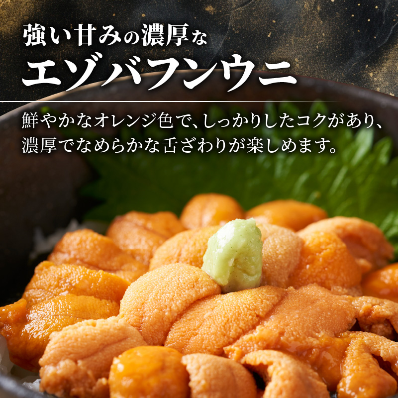 【先行予約：2026年6月以降発送】北海道余市町 極上 塩水うに エゾバフンウニ 200g 100g×2パック 雲丹 ウニ 塩水パック 発祥地の逸品 口の中でとろける濃厚な味わい_Y006-0036