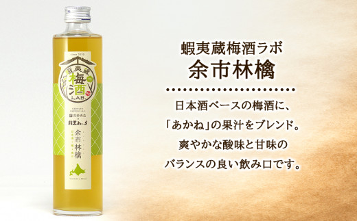 高砂酒造 蝦夷蔵梅酒ラボセット〈余市林檎〉2本_Y020-0727