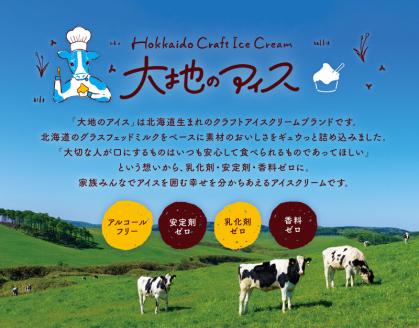 大地のアイス モウっと余市りんごセット クラフトアイスクリーム グラスフェッドミルク 素材の美味しさ アルコールフリー フルーツ シナモン 甘い 夏 秋 クリーミー 爽やか 彩り 乳化剤 安定剤 香料 無使用 家族の団らん ブランド北海道 余市町