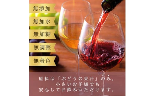 無添加 100％ストレート ぶどうジュース 180ml カベルネ 1本 安芸農園_Y067-0151