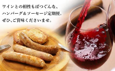 《ヨイッチーニ》旨味ハンバーグ・自家製ソーセージ定期便 全12回_Y020-0014