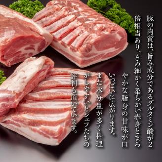 【定期便全3回】豚 しゃぶしゃぶ 合計2.4kg 食べ比べセット_Y049-0005