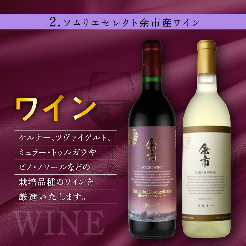 【ギフトボックス】余市産完全無添加干し葡萄と余市産セレクトワインのマリアージュセット ～B～_Y050-0026