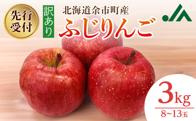 【先行受付：2026年11月下旬以降発送分】訳あり りんご（ふじ）3kg_Y010-0660