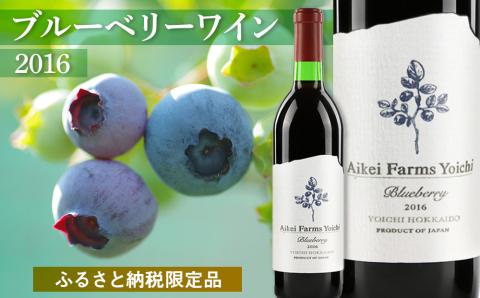 ◆ふるさと納税限定◆ブルーベリーワイン 2016 ＜アイケイファーム余市＞_Y020-0671