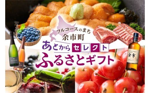 【あとからセレクト】15,000円 余市町 2年間有効！ 選べる 返礼品 ギフト 海の幸 海鮮 フルーツ 果物 ワイン ウイスキー_Y800-0003