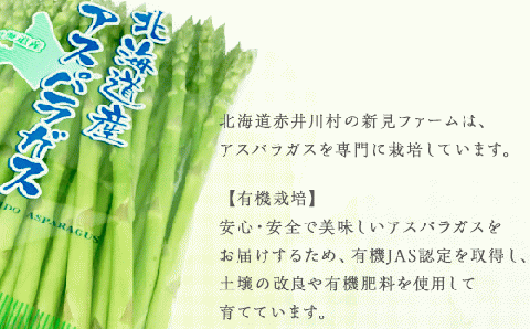 1.【グリーン】新見ファームの有機アスパラ：配送５月中旬～