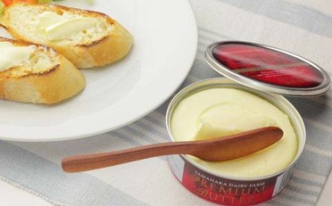 山中牧場プレミアム発酵バター３缶（ＮＩＫＫＥＩプラス１　ランキング１位）