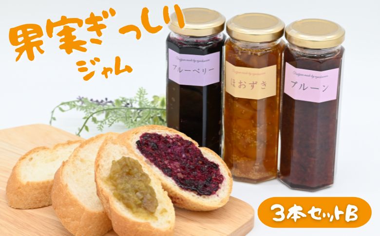 江口農園　果実ぎっしりジャム　3本セットB