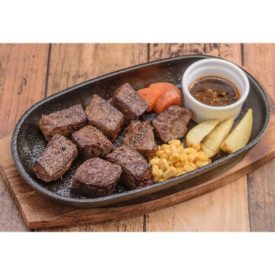 北海道長沼町産 馬追和牛 サイコロステーキ 400g【配送不可地域：離島】