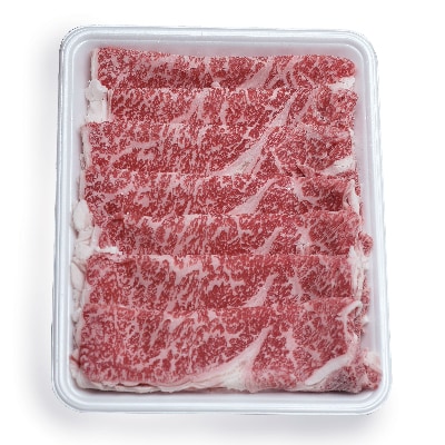 北海道長沼町産 馬追和牛 リブロース すき焼き用 400g【配送不可地域：離島】