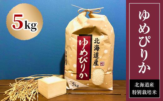 特別栽培米 令和7年産北海道産ゆめぴりか 5kg精米