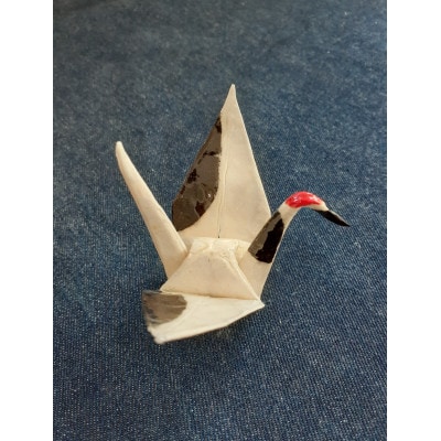 陶器　丹頂鶴　1羽