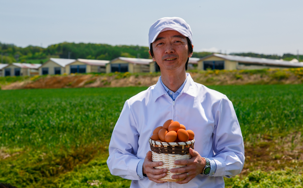 北海道産たまごを食べ比べ「とうきびたまご３種」６個入×４パック　酒井農場