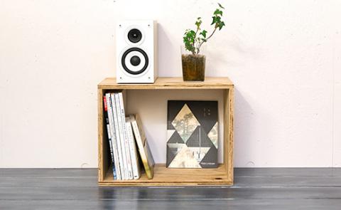 北海道育ちの木材を使った宮大工特製 「キューブBOX M」2個セット