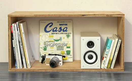 北海道育ちの木材を使った宮大工特製 「キューブBOX L」2個セット