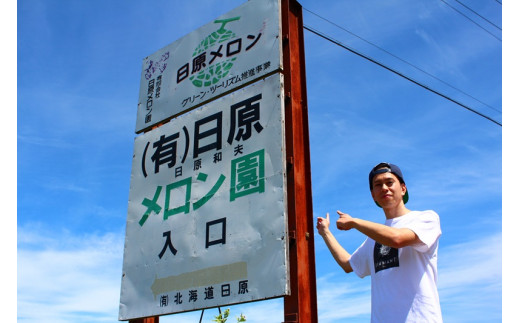 【先行予約】極上の一品「日原メロン（キング種）」（1.6kg相当×1玉）