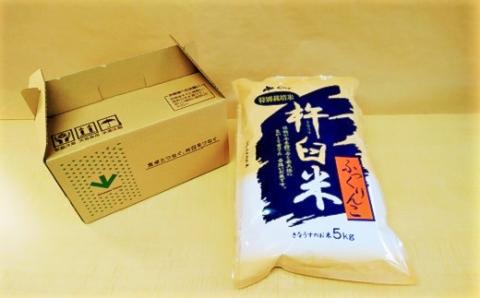 【無洗米12ヶ月定期便】特別栽培「きなうす米」ふっくりんこ5kg×12回