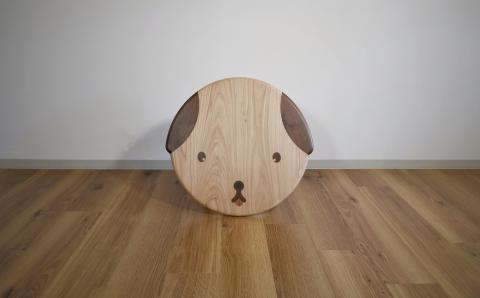 キッズテーブル【maru】北海道産エルム材・ウォルナット材使用