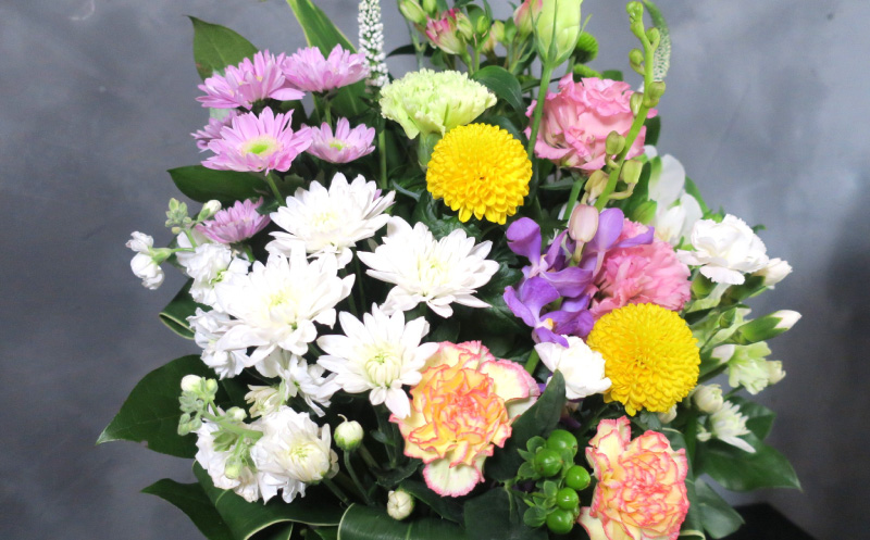 【お供え用アレンジフラワー】やすらぎの光（大）ギフト対応可 供花 法事 命日