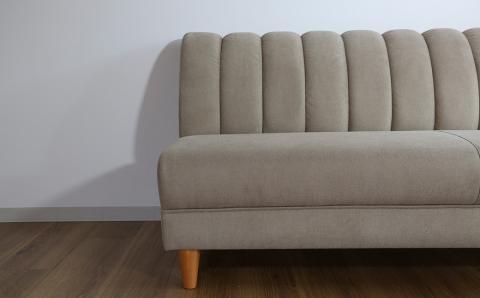 アームレスソファー 3人掛け【張地・木脚塗装色選択可】（ヒナタ）