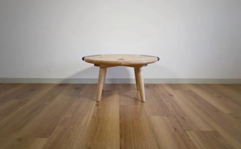 キッズテーブル【maru】北海道産エルム材・ウォルナット材使用