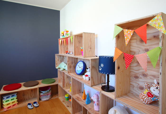 北海道育ちの木材を使った宮大工特製「子供部屋収納セット」