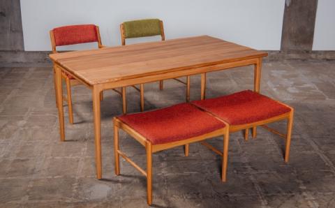 ダイニングチェア肘付 セミオーダー品【張地・塗装色選択可】