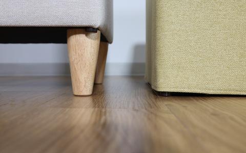 サイコロスツール40cm角【張地・木脚塗装色選択可】