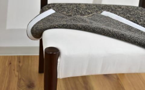 ダイニングチェア 肘なし【張地・木塗装色選択可】カバーリング仕様