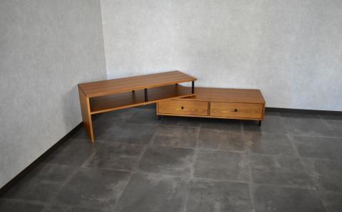 テレビボード【塗装色選択可】伸縮式