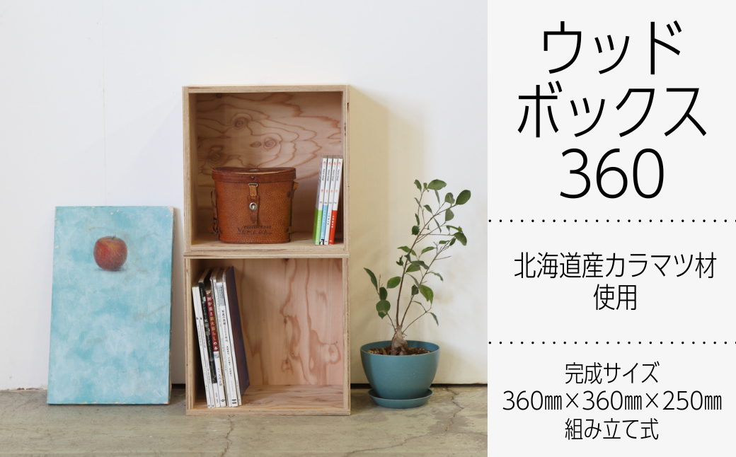 北海道育ちの木材を使った宮大工特製 「WOOD BOX 360」