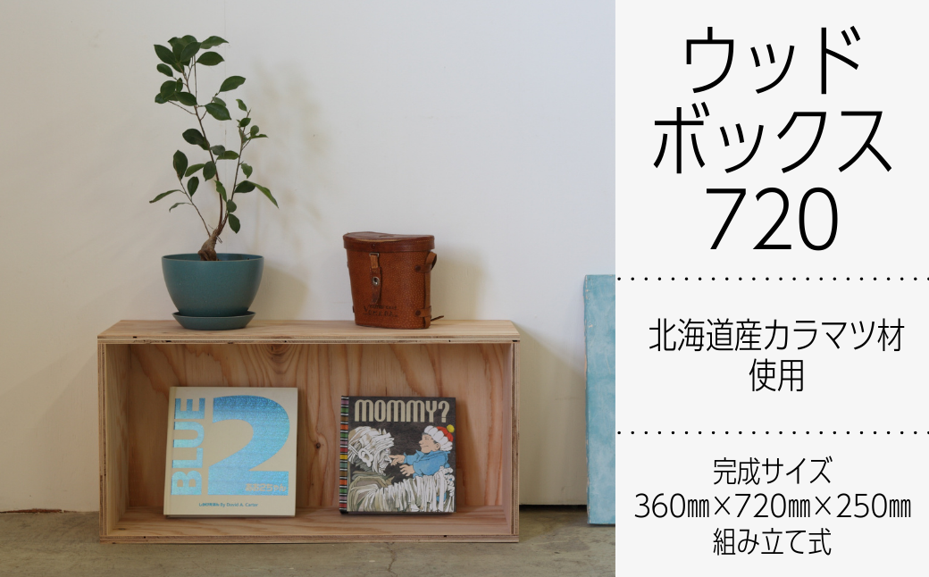 北海道育ちの木材を使った宮大工特製 「WOOD BOX 720」