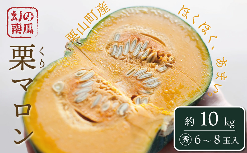 【先行予約】幻のかぼちゃ！JAそらち南　「栗マロンかぼちゃ」秀6～8玉　約10kg