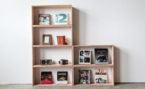 北海道育ちの木材を使った宮大工特製 「キューブBOX L」2個セット