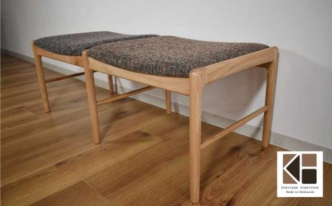 ベンチ 2人掛け【張地・木塗装色選択可】