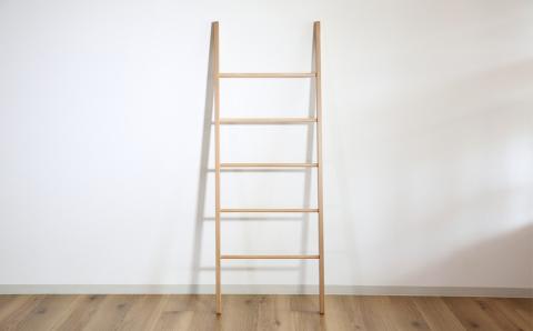 ラダーラック【塗装色選択可】北海道産エルム材使用