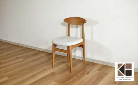 ダイニングチェア 肘なし 【張地・木塗装色選択可】北欧風