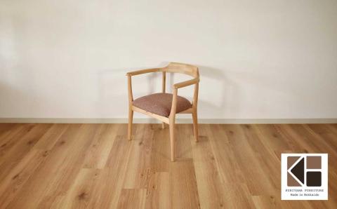 アームチェア「KIGOCORO」【張地選択可】ハルニレ無垢材使用