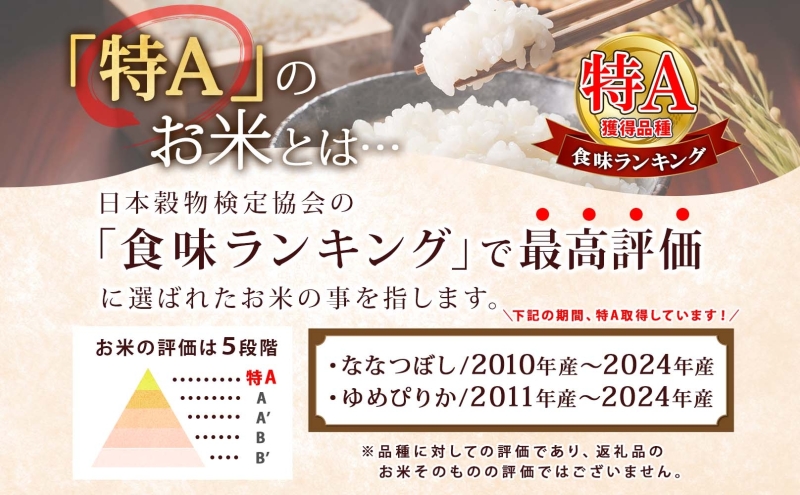 【令和8年産先行予約】北海道 定期便 6ヵ月連続6回 令和8年産 ななつぼし 5kg×1袋 特A 米 白米 ご飯 お米 ごはん 国産 ブランド米 おにぎり ふっくら 常温 お取り寄せ 産地直送 送料無料 月形
